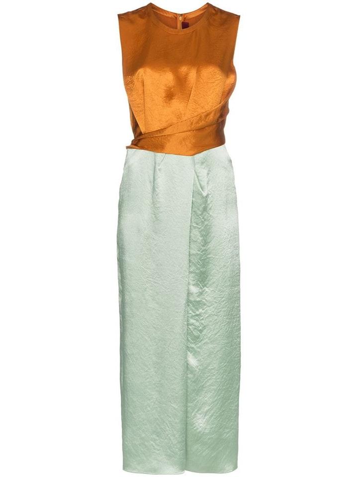 Sies Marjan Bicolour Wrap Over Dress - Yellow