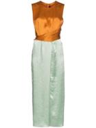 Sies Marjan Bicolour Wrap Over Dress - Yellow