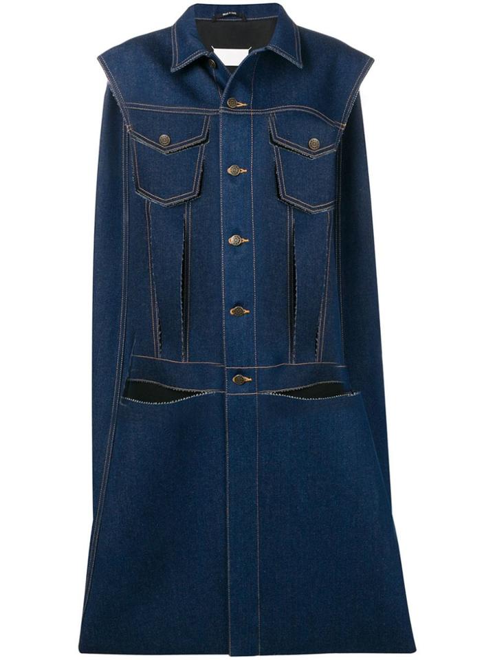 Maison Margiela Denim Cape - Blue
