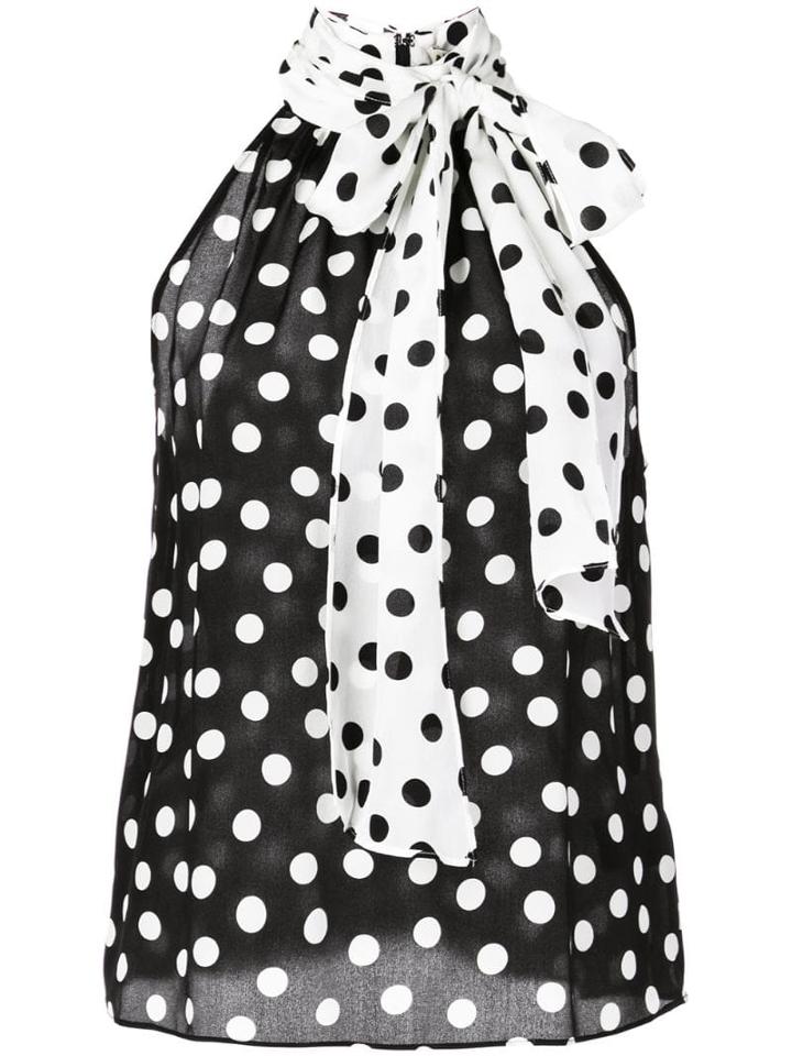Alice+olivia Polka-dot Blouse - Black