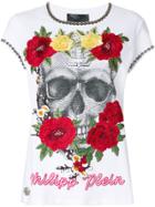 Philipp Plein Yellow Roses T-shirt - White