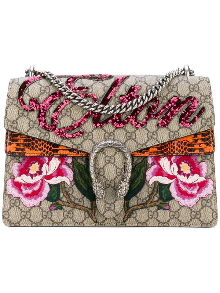 Gucci Gg Supreme Dionysus Elton Bag - Nude & Neutrals