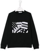 Calvin Klein Kids Teen Flag Logo Sweatshirt - Black
