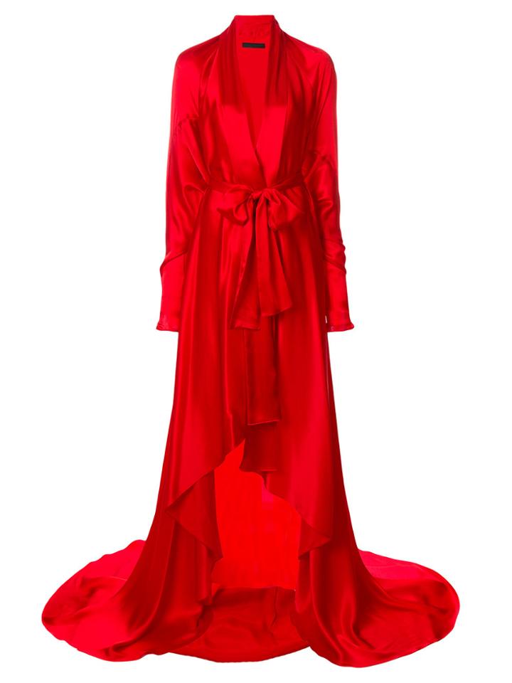 Francesco Paolo Salerno Wrap Style Gown - Red