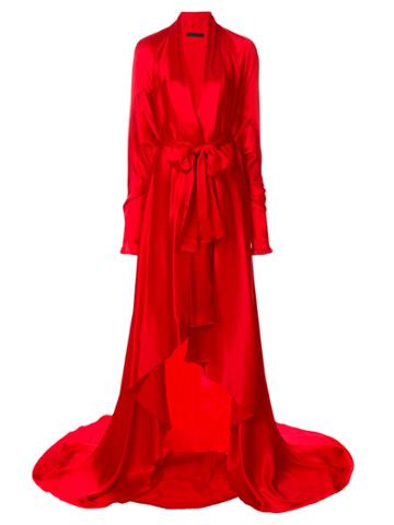 Francesco Paolo Salerno Wrap Style Gown - Red