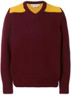 Marni V-neck Sweater - Red