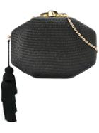 Rafe Interwoven Clutch Bag - Black