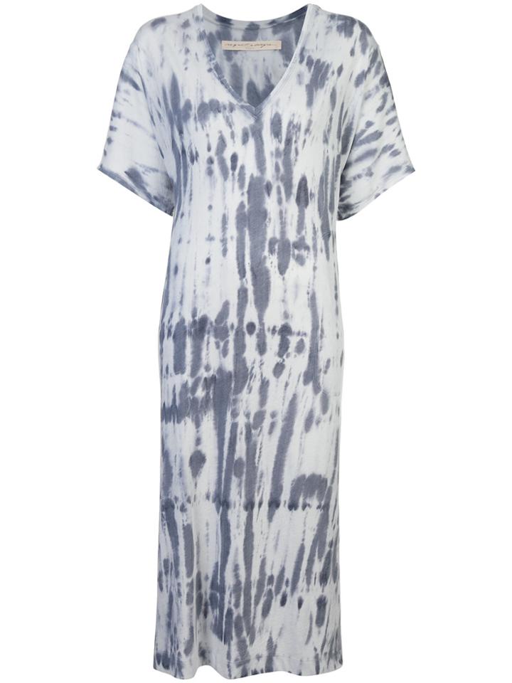 Raquel Allegra Tie Dye Print Dress - Grey