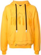 Haculla Chaos Logo Embroidered Hoodie - Yellow
