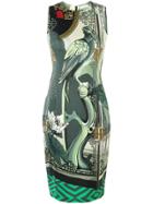 Versace Collection Multi-pattern Dress - Green