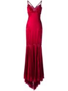 Dolce & Gabbana Lace Trim Gown - Red