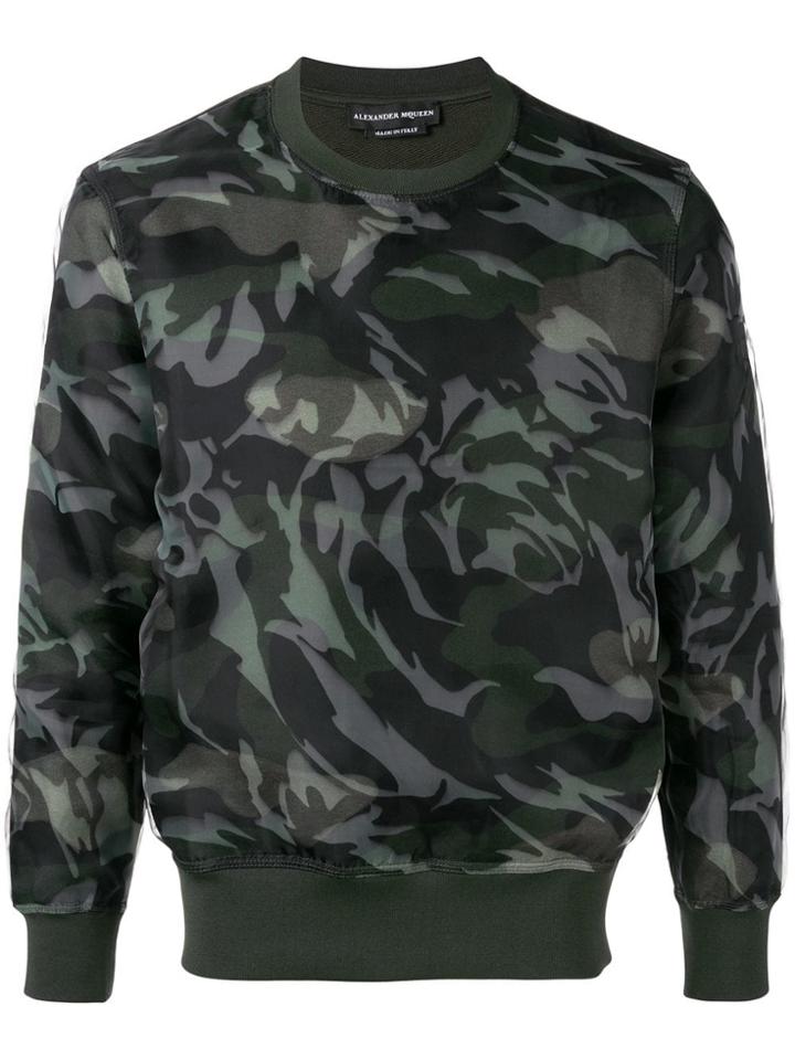 Alexander Mcqueen Camouflage Jumper - Green