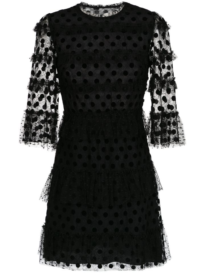 Nk Silk Tulle Dress - Black
