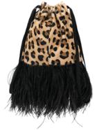 Simonetta Ravizza Furrissima Drawstring Bag - Neutrals