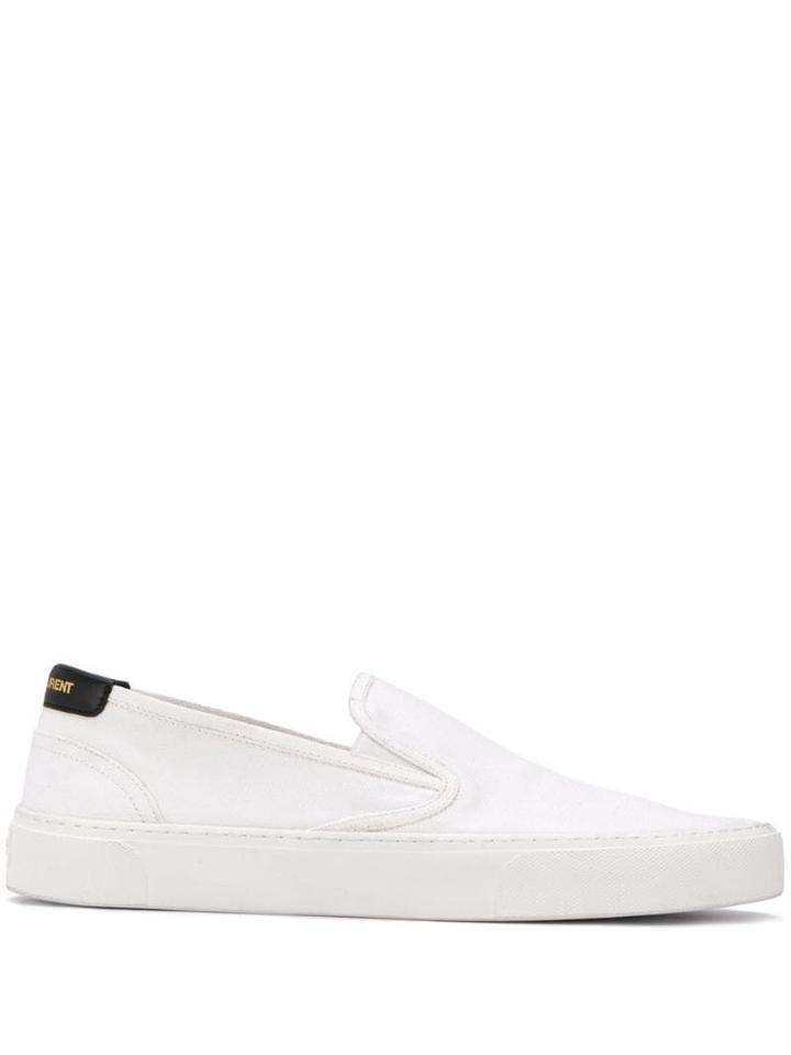 Saint Laurent Venice Slip-on Sneakers - White