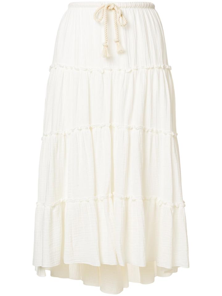 See By Chloé Flared Ruffled Skirt - White
