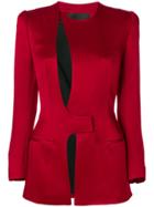 Haider Ackermann Cut Out Detail Fitted Blazer - Red