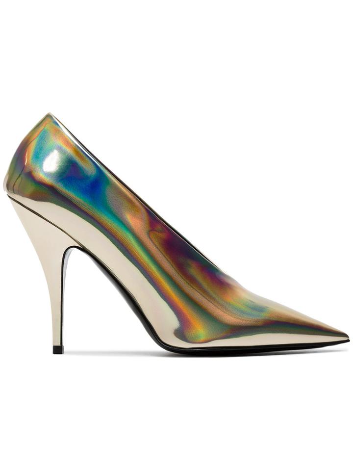 Stella Mccartney 105 Metallic Pointed Pumps