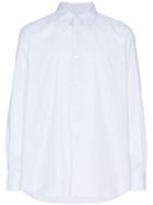 Raf Simons Raf Shrt Ls Wht Blu Plstc Pckt - White