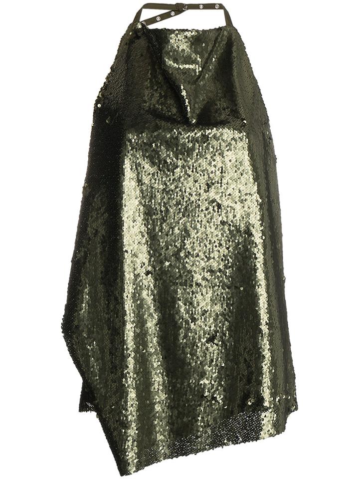 Marques'almeida Halterneck Backless Top - Green