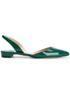 Paul Andrew Sling-back Pointed Ballerinas - Green