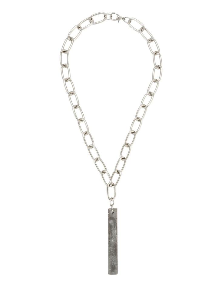 Uma Raquel Davidowicz Concrete Pendant Duna Necklace - Silver