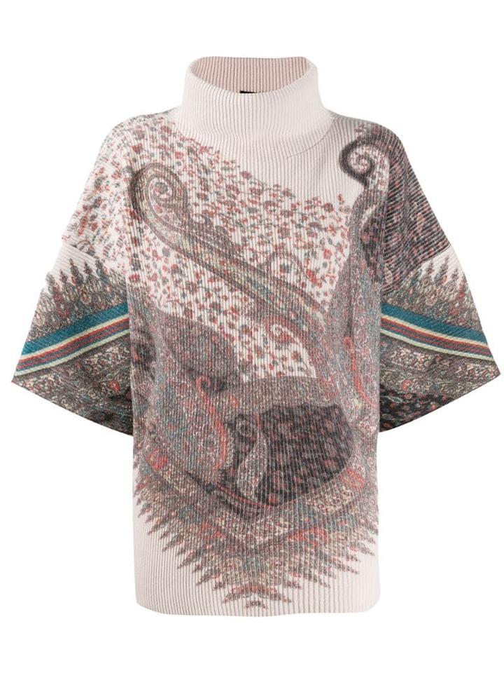 Etro Paisley Roll-neck Sweater - Neutrals