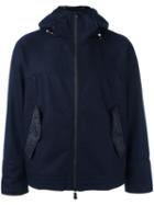 Moncler Grenoble Hooded Jacket, Men's, Size: Large, Blue, Virgin Wool/polyester/polyamide/feather Down