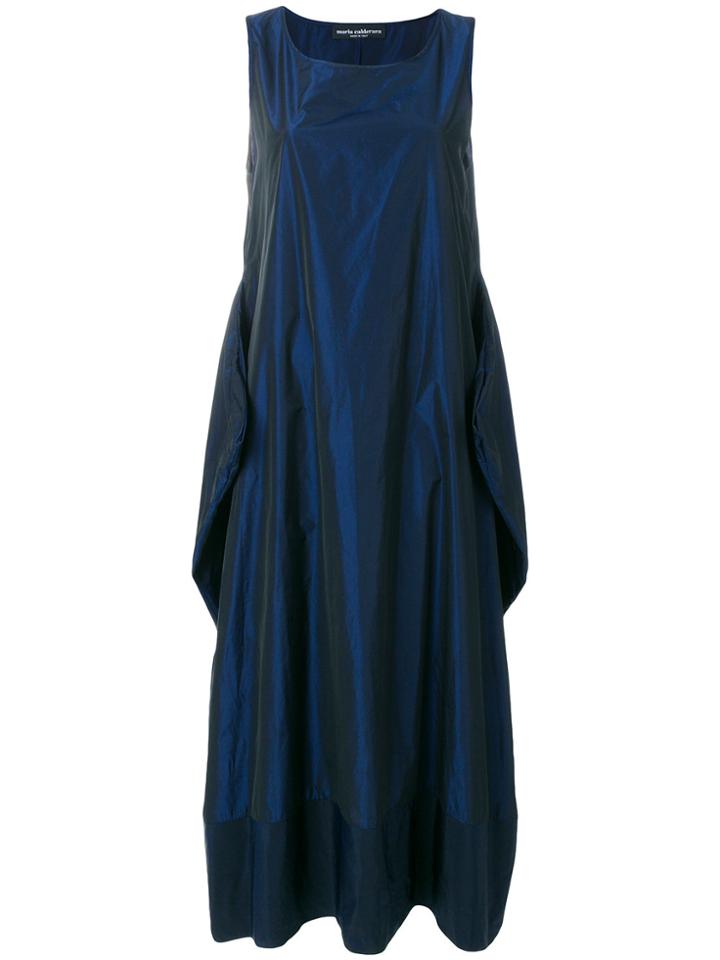 Maria Calderara Taffeta Dress - Blue