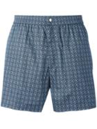 Brioni - Swimming Shorts - Men - Cotton/polyamide - Xl, Blue, Cotton/polyamide