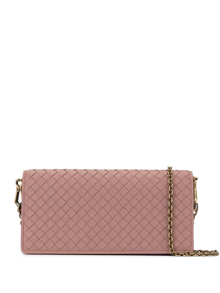Bottega Veneta Small Chain Crossbody Bag - Pink