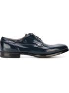 Premiata Classic Derby Shoes, Men's, Size: 6.5, Blue, Leather