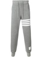 Thom Browne Engineered 4-bar Stripe Cashmere Shell Sweatpants - Grey