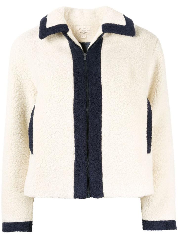 Holiday Ewa Shearling Jacket - White