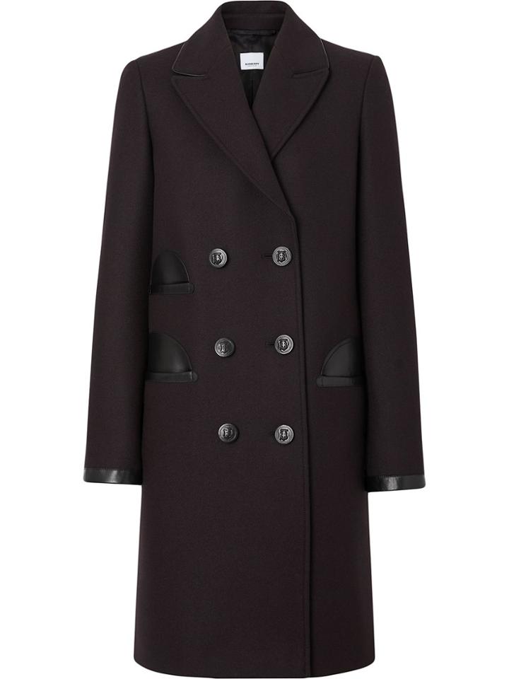Burberry Tailored Double-breasted Coat - Black