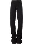 Y / Project Extended Leg Jeans, Women's, Size: 48, Black, Cotton