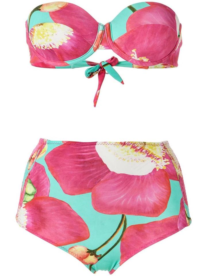 Isolda - Printed Bikini Set - Women - Polyamide/spandex/elastane - 40, Women's, Blue, Polyamide/spandex/elastane