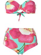 Isolda - Printed Bikini Set - Women - Polyamide/spandex/elastane - 40, Women's, Blue, Polyamide/spandex/elastane