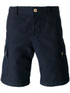 Bleu De Paname - Back Pocket Cargo Shorts - Men - Cotton/wool - 28, Blue, Cotton/wool