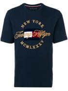 Tommy Hilfiger Embroidered Logo T-shirt - Blue