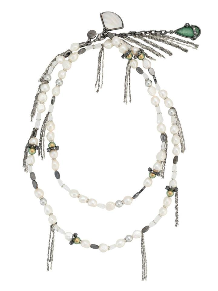 Camila Klein Pérola Long Necklace - Black