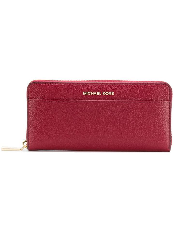 Michael Michael Kors All Around Zip Wallet - Red