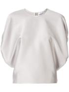Christopher Esber Ruched Oversized Top - Silver