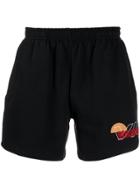 Adish Logo Jogging Style Shorts - Black