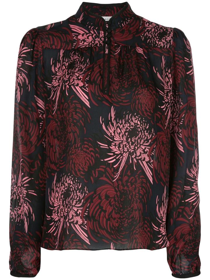 A.l.c. Floral-print Long-sleeve Blouse - Multicolour