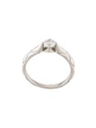 Chanel Pre-owned Embossed Diamond Ring - Silver