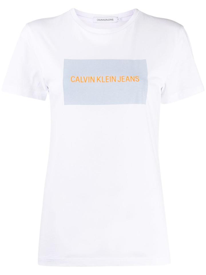 Calvin Klein Jeans Printed Logo T-shirt - White