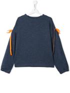 Mariuccia Milano Kids Teen Side Tie-fastening Sweater - Blue