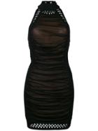 Balmain A Sleeveless Design Dress - Black