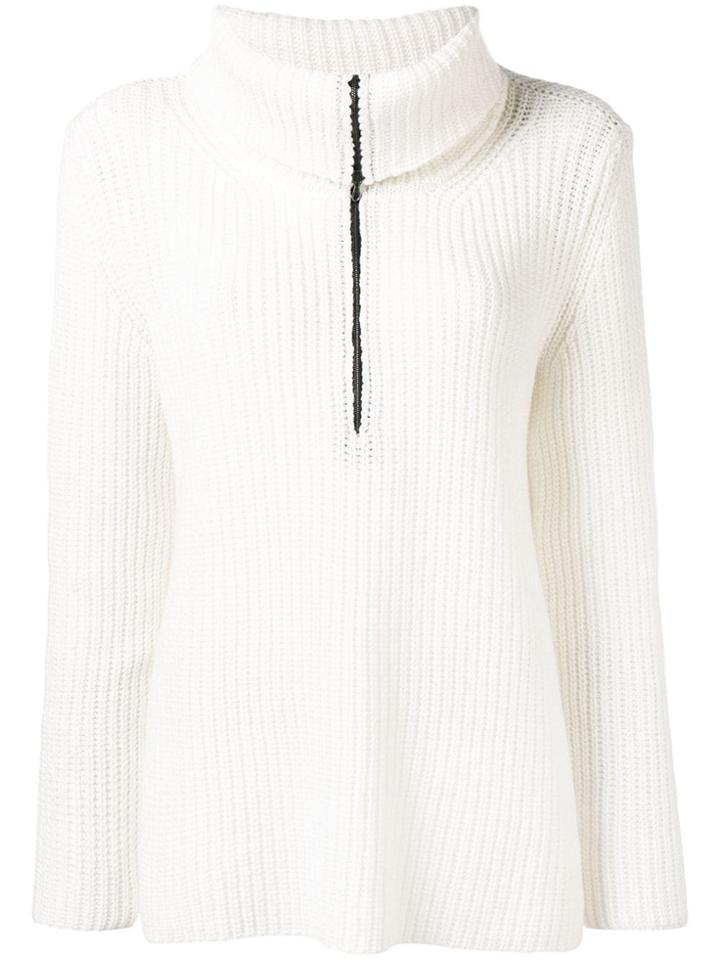 Odeeh Roll Neck Jumper - White